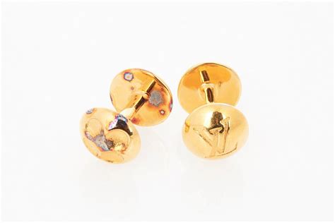 lv cufflinks flower|Lv cufflinks price.